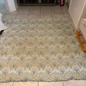 William Morris Full Sized Floral Reversible Comforter& 2 Shams